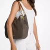 Bolso de hombro grande Lillie con logotipo de la firma