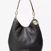 Bolso de hombro grande Lillie de piel granulada