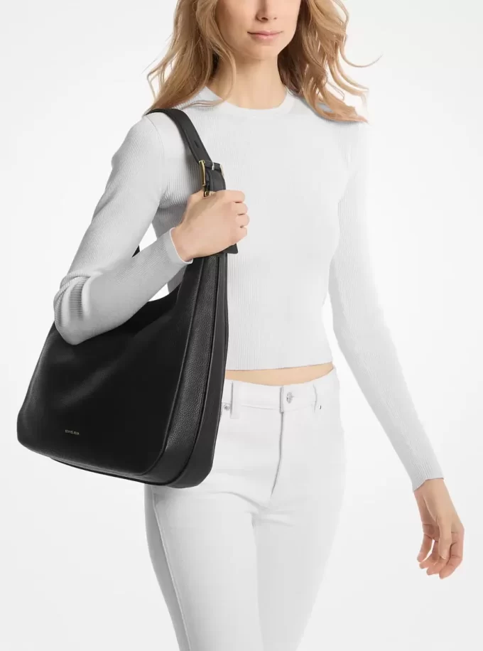 Bolso de hombro grande tipo hobo de piel granulada de Nolita Bolso de hombro grande tipo hobo de piel granulada de Nolita