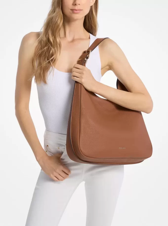 Bolso de hombro grande tipo hobo de piel granulada de Nolita Bolso de hombro grande tipo hobo de piel granulada de Nolita