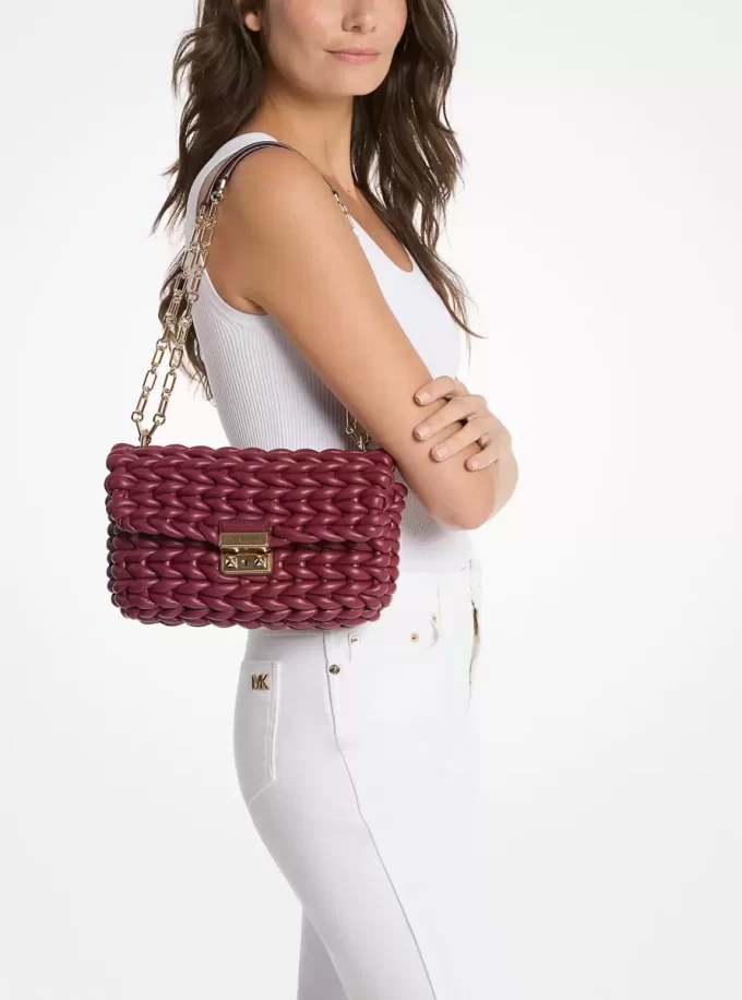 Bolso de hombro grande trenzado a mano Tribeca Bolso de hombro grande trenzado a mano Tribeca