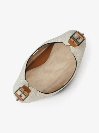 Bolso de hombro hobo grande con logotipo de la firma Nolita