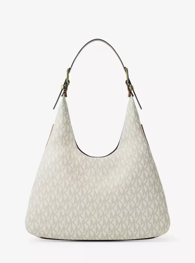 Bolso de hombro hobo grande con logotipo de la firma Nolita Bolso de hombro hobo grande con logotipo de la firma Nolita