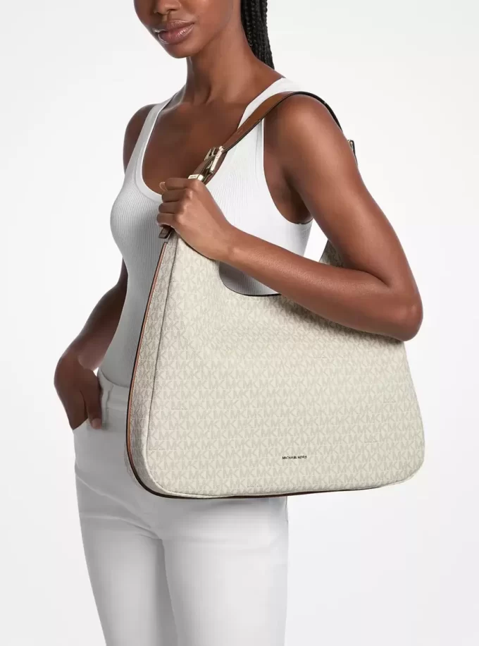 Bolso de hombro hobo grande con logotipo de la firma Nolita Bolso de hombro hobo grande con logotipo de la firma Nolita