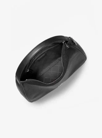 Bolso de hombro hobo mediano de piel granulada Nayla