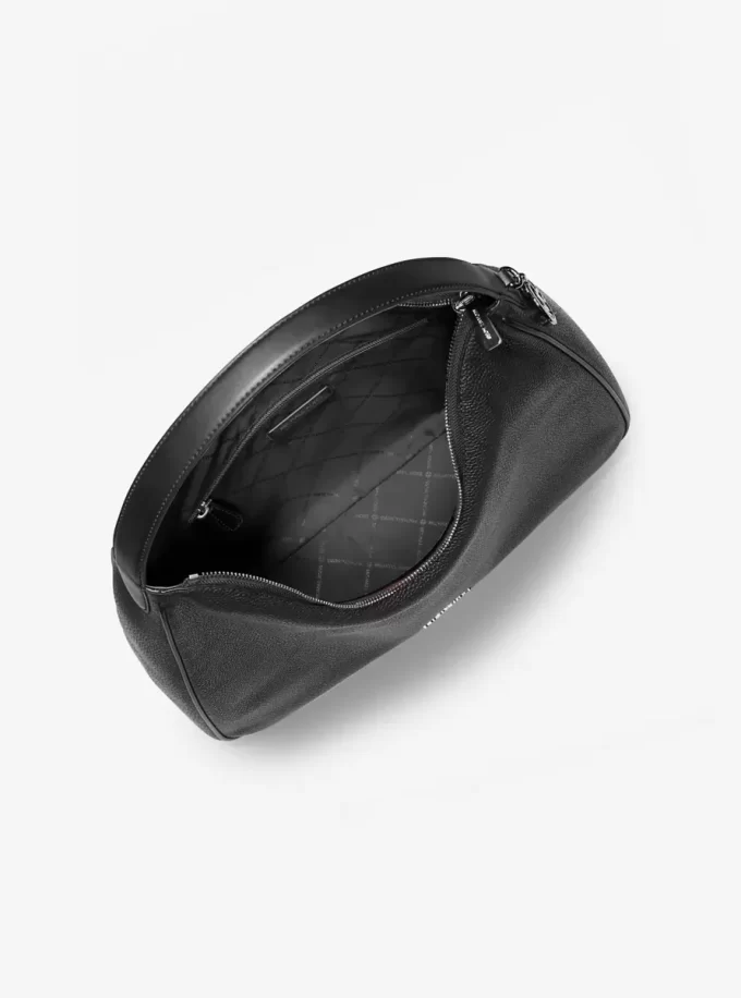 Bolso de hombro hobo mediano de piel granulada Nayla Bolso de hombro hobo mediano de piel granulada Nayla