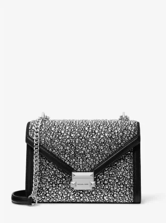 Bolso de hombro mediano adornado Whitney