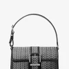 Bolso de hombro mediano Colby MK2000 con logotipo en jacquard Bolso de hombro mediano Colby MK2000 con logotipo en jacquard