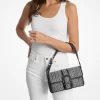 Bolso de hombro mediano Colby MK2000 con logotipo en jacquard Bolso de hombro mediano Colby MK2000 con logotipo en jacquard