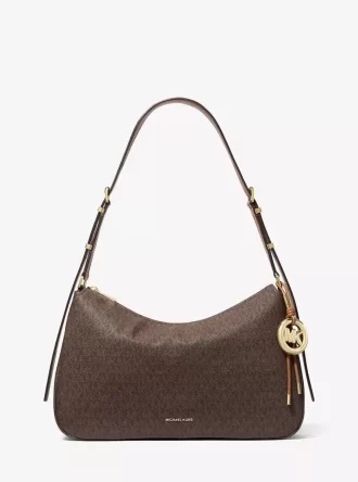 Bolso de hombro mediano con logotipo de la firma Nolita