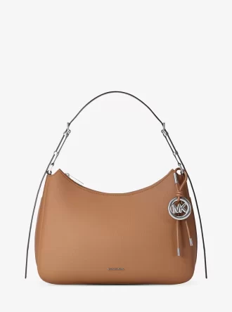 Bolso de hombro mediano de piel granulada Nolita