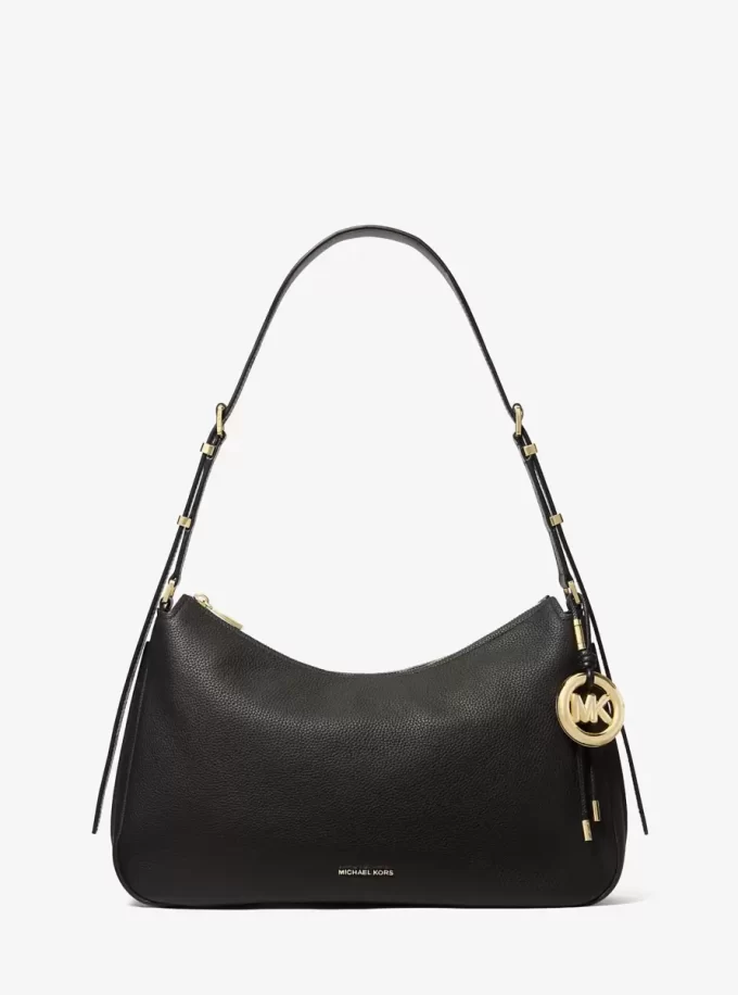 Bolso de hombro mediano de piel granulada Nolita Bolso de hombro mediano de piel granulada Nolita