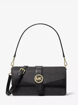 Bolso de hombro mediano Greenwich de piel saffiano