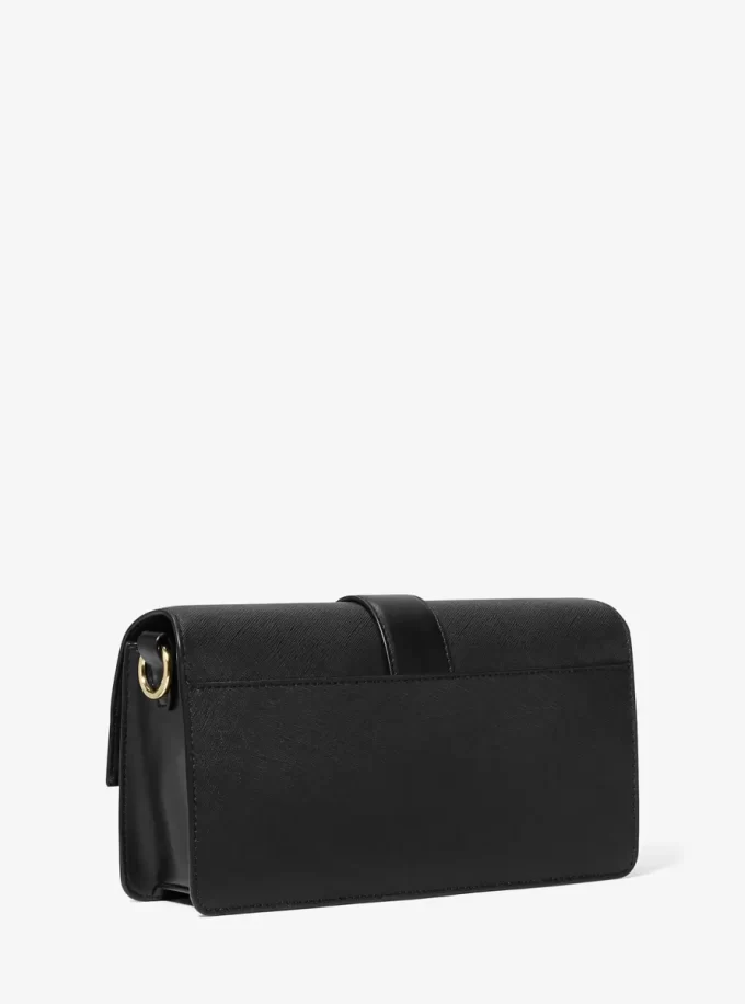 Bolso de hombro mediano Greenwich de piel saffiano Bolso de hombro mediano Greenwich de piel saffiano