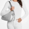 Bolso de hombro mediano Nolita de piel granulada metalizada