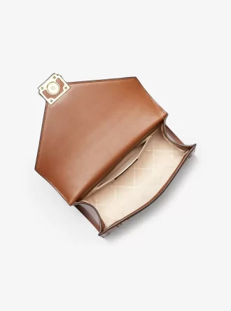 Bolso de hombro mediano Whitney con bloques de color y logotipo característico