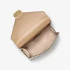 Bolso de hombro metálico adornado Whitney mediano Bolso de hombro metálico adornado Whitney mediano