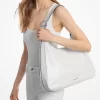 Bolso de hombro Nolita grande de piel con relieve de serpiente Bolso de hombro Nolita grande de piel con relieve de serpiente