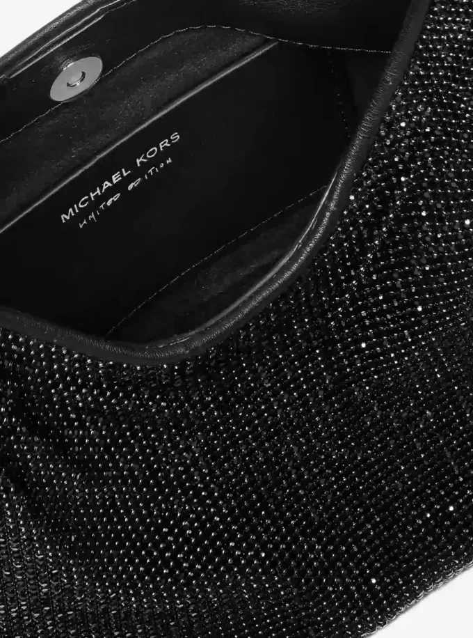 Bolso de hombro Nolita pequeño de malla con diamantes de imitación de edición limitada Bolso de hombro Nolita pequeño de malla con diamantes de imitación de edición limitada