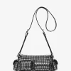Bolso de hombro pequeño Dakota de ante con tachuelas Bolso de hombro pequeño Dakota de ante con tachuelas