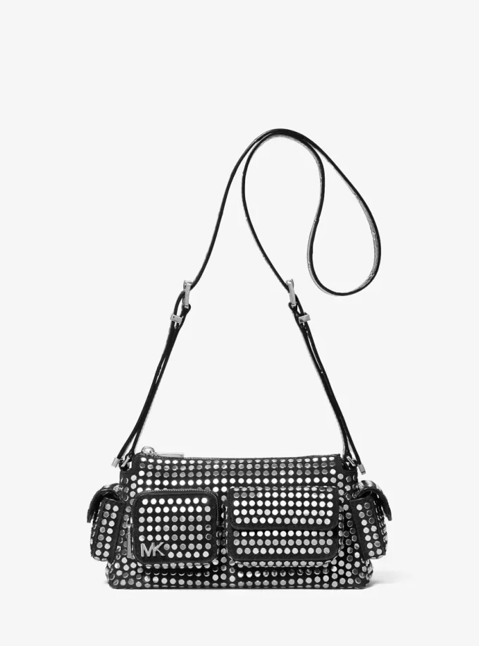 Bolso de hombro pequeño Dakota de ante con tachuelas Bolso de hombro pequeño Dakota de ante con tachuelas