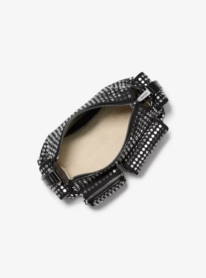 Bolso de hombro pequeño Dakota de ante con tachuelas Bolso de hombro pequeño Dakota de ante con tachuelas