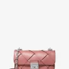 Bolso de hombro pequeño de piel tejida Tribeca Bolso de hombro pequeño de piel tejida Tribeca