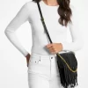 Bolso de mano convertible Bryant de ante con flecos pequeños Bolso de mano convertible Bryant de ante con flecos pequeños