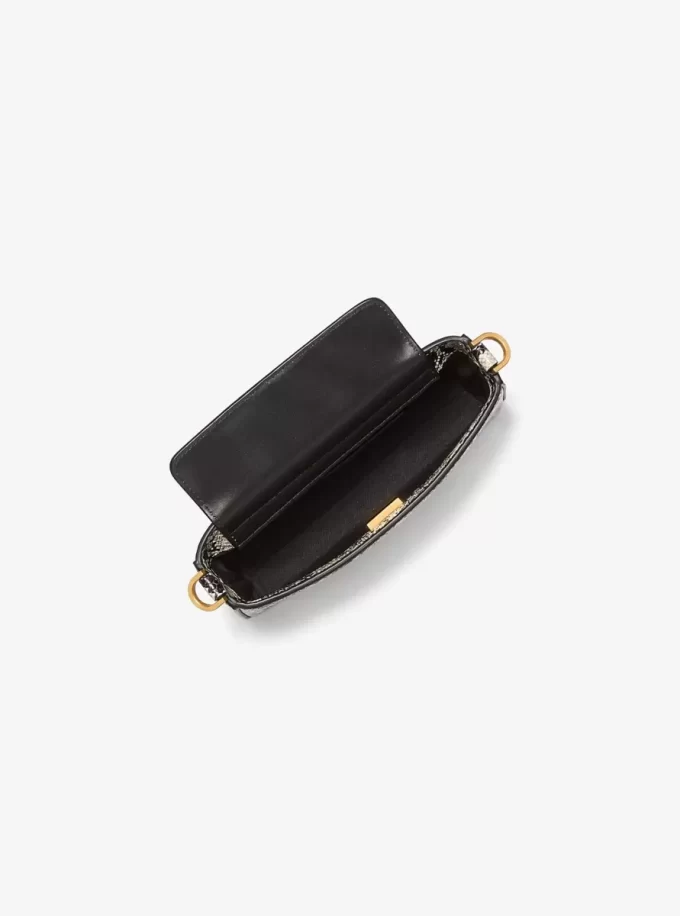 Bolso de mano convertible Bryant pequeño de piel con relieve de serpiente Bolso de mano convertible Bryant pequeño de piel con relieve de serpiente