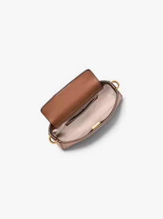 Bolso de mano convertible pequeño Bryant de piel bruñida