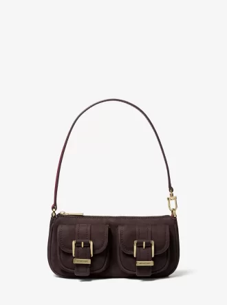 Bolso de mano convertible pequeño de ante Zoe