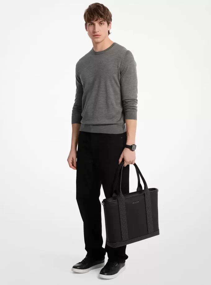 Bolso de mano de trabajo Hudson Leather con logotipo exclusivo Bolso de mano de trabajo Hudson Leather con logotipo exclusivo