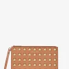 Bolso de mano grande Jet Set de piel granulada con tachuelas Bolso de mano grande Jet Set de piel granulada con tachuelas