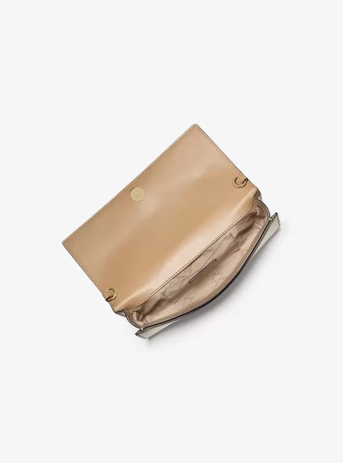 Bolso de mano Jet Set mediano adornado de piel metálica Bolso de mano Jet Set mediano adornado de piel metálica