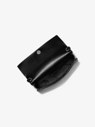 Bolso de mano Jet Set mediano adornado de piel metálica