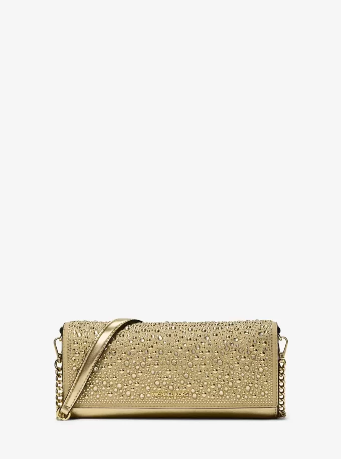 Bolso de mano Jet Set mediano de piel metalizada Bolso de mano Jet Set mediano de piel metalizada
