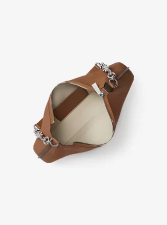 Bolso de mano mediano con cadena de nobuk Nolita