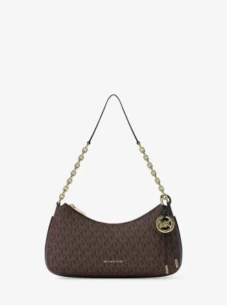 Bolso de mano mediano con cadena y logotipo de Nolita