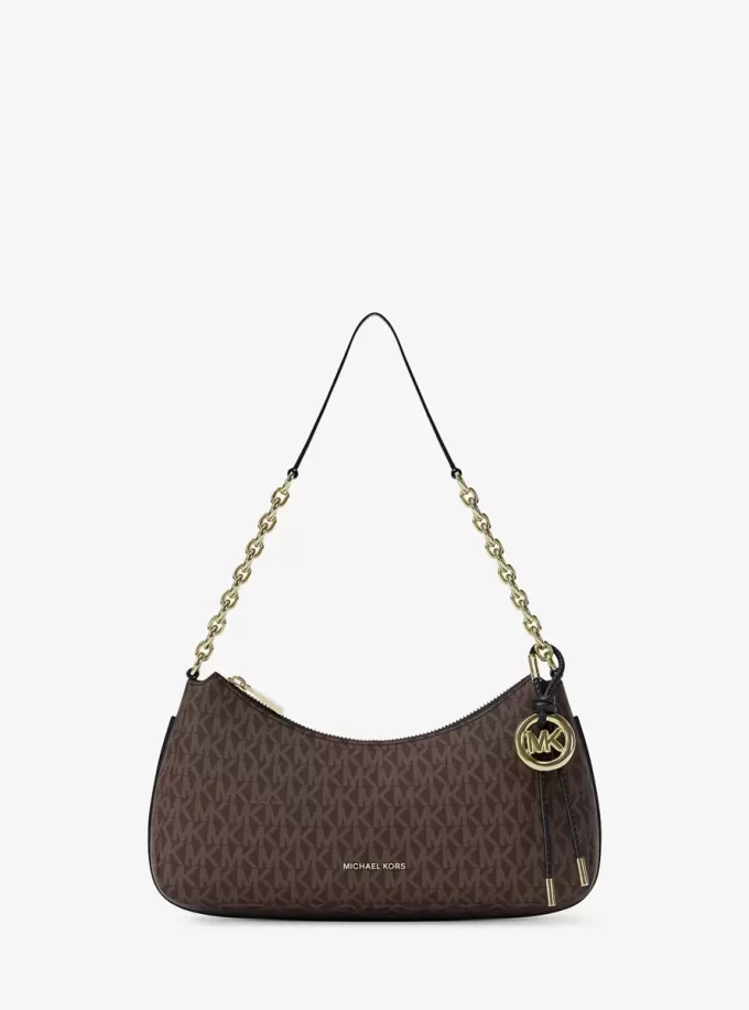 Bolso de mano mediano con cadena y logotipo de Nolita Bolso de mano mediano con cadena y logotipo de Nolita