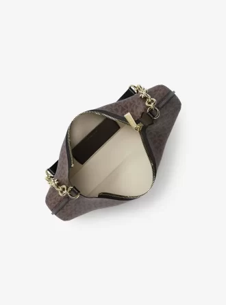 Bolso de mano mediano con cadena y logotipo de Nolita
