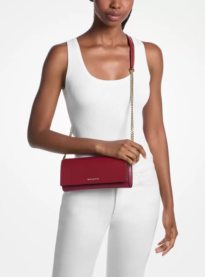 Bolso de mano mediano de cuero Jet Set Bolso de mano mediano de cuero Jet Set
