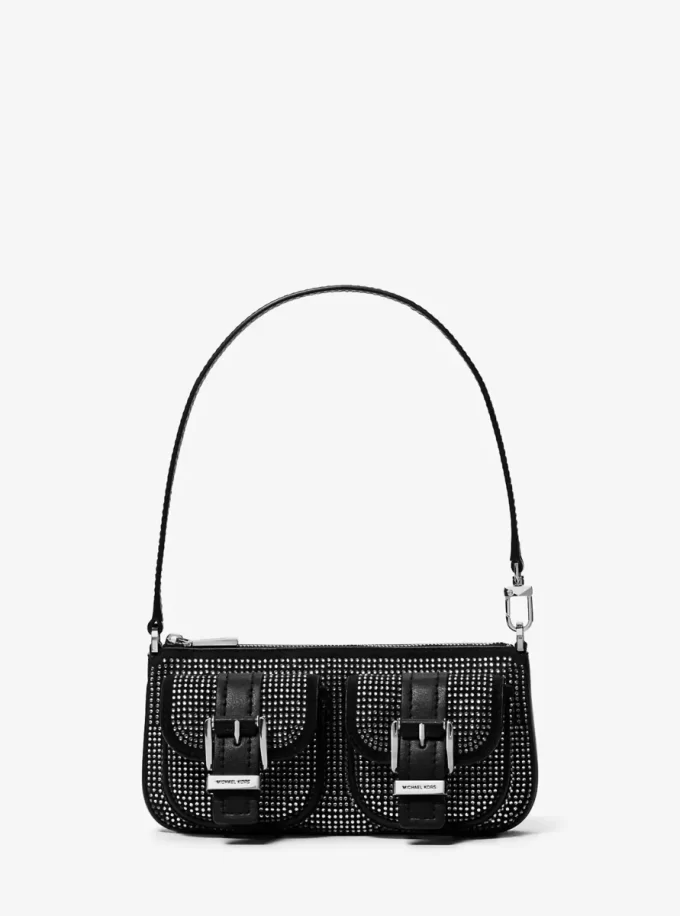 Bolso de mano pequeño Zoe de ante con adornos Bolso de mano pequeño Zoe de ante con adornos