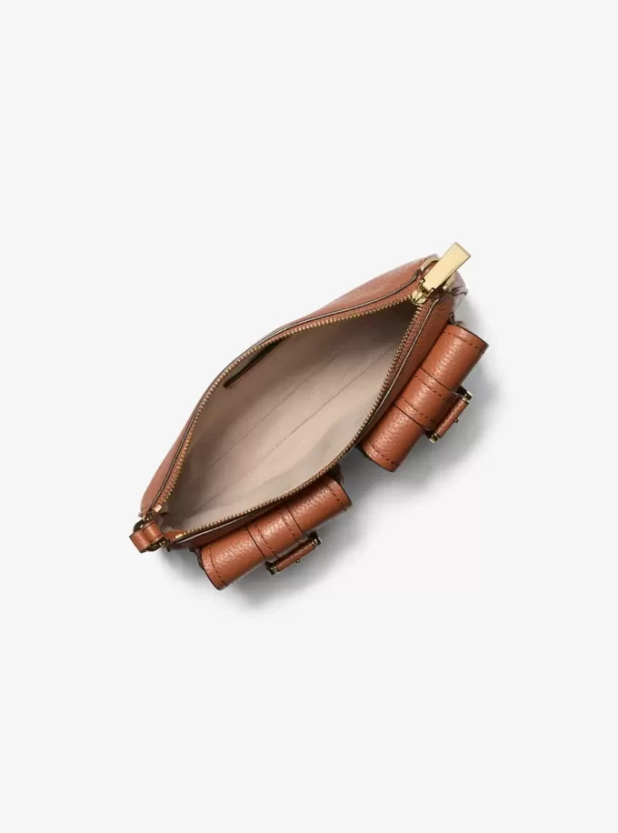 Bolso de mano pequeño Zoe de piel granulada Bolso de mano pequeño Zoe de piel granulada