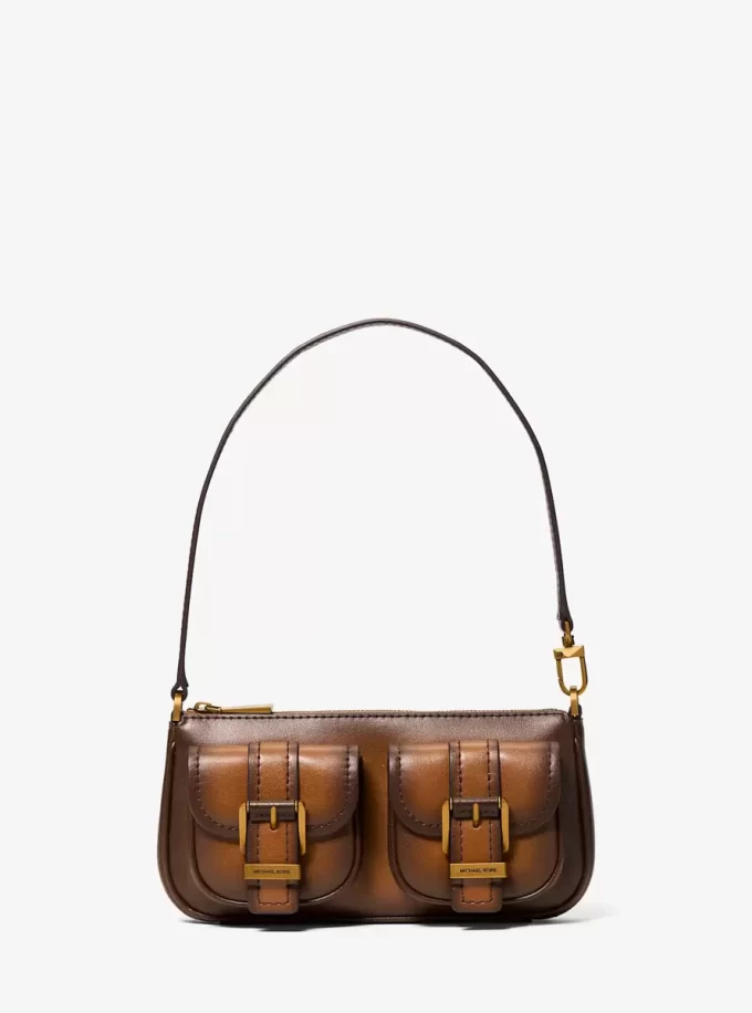 Bolso de mano Zoe pequeño de piel bruñida Bolso de mano Zoe pequeño de piel bruñida
