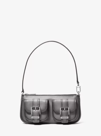 Bolso de mano Zoe pequeño de piel bruñida Bolso de mano Zoe pequeño de piel bruñida