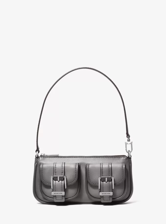 Bolso de mano Zoe pequeño de piel bruñida Bolso de mano Zoe pequeño de piel bruñida