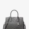 Bolso de piel bruñida con logotipo en relieve mediano Laila Bolso de piel bruñida con logotipo en relieve mediano Laila
