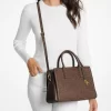 Bolso de piel bruñida con logotipo en relieve mediano Laila Bolso de piel bruñida con logotipo en relieve mediano Laila