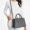 Bolso de piel bruñida con logotipo en relieve mediano Laila Bolso de piel bruñida con logotipo en relieve mediano Laila
