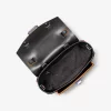 Bolso de piel Manhattan mediano con ribete en contraste Bolso de piel Manhattan mediano con ribete en contraste